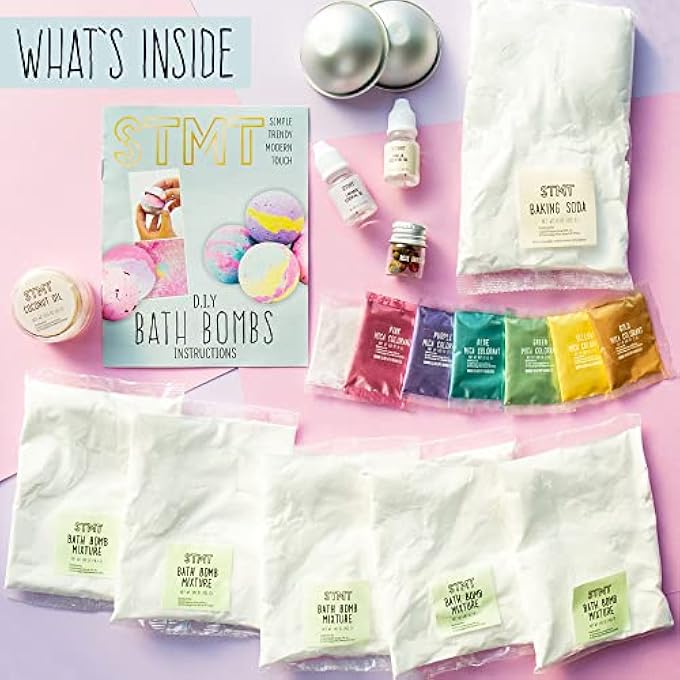 STMT D.I.Y. Bath Bombs Kit - Mix and Mold Your Own 5 Scented Bath Bombs â€“ Bath Bomb Set for Kids Ages 6 and Up - Image 3